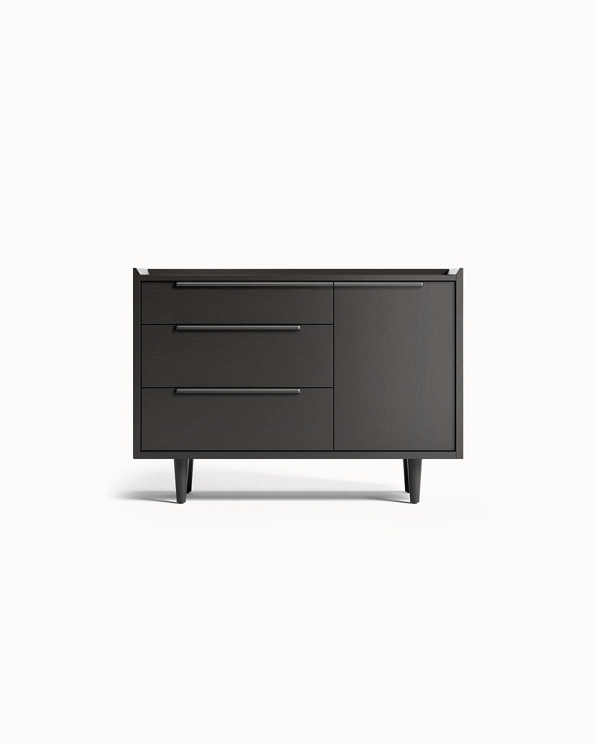 Ebony Compact Triple Compartment Dresser