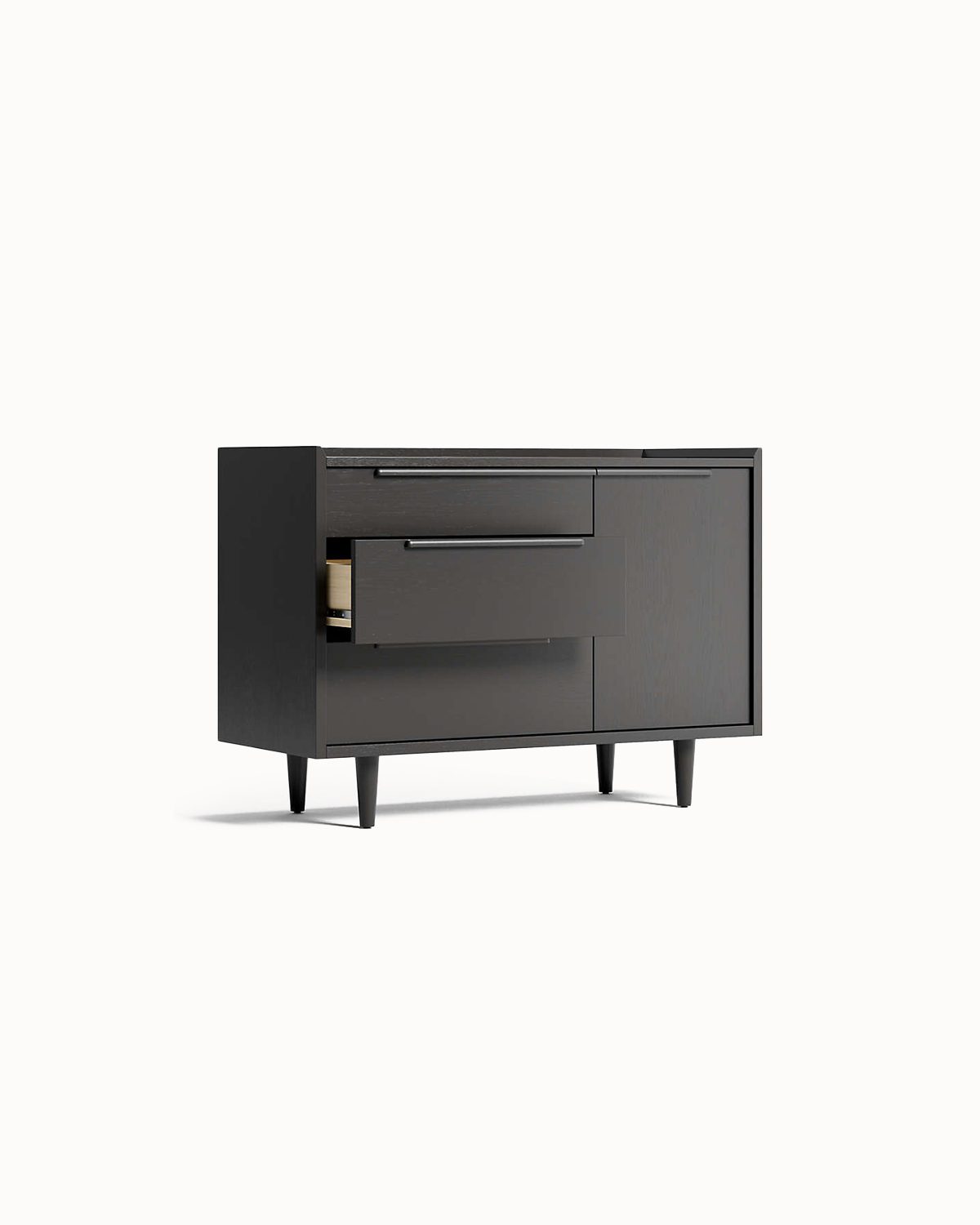 Ebony Compact Triple Compartment Dresser - Image 2