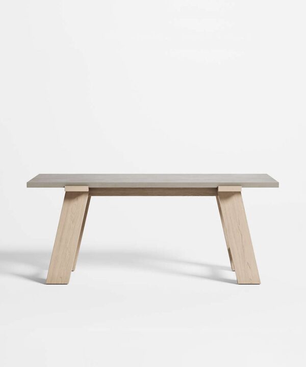 Cement Workstation Pale Timber